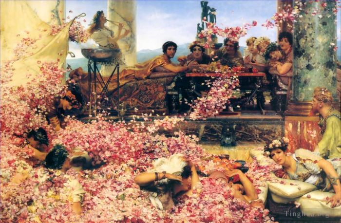 Sir Lawrence Alma-Tadema Ölgemälde - Die Rosen von Heliogabalus