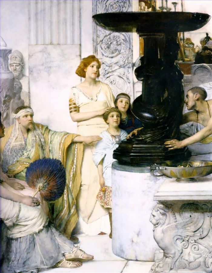 Sir Lawrence Alma-Tadema Ölgemälde - Die Skulpturengalerie im Detail