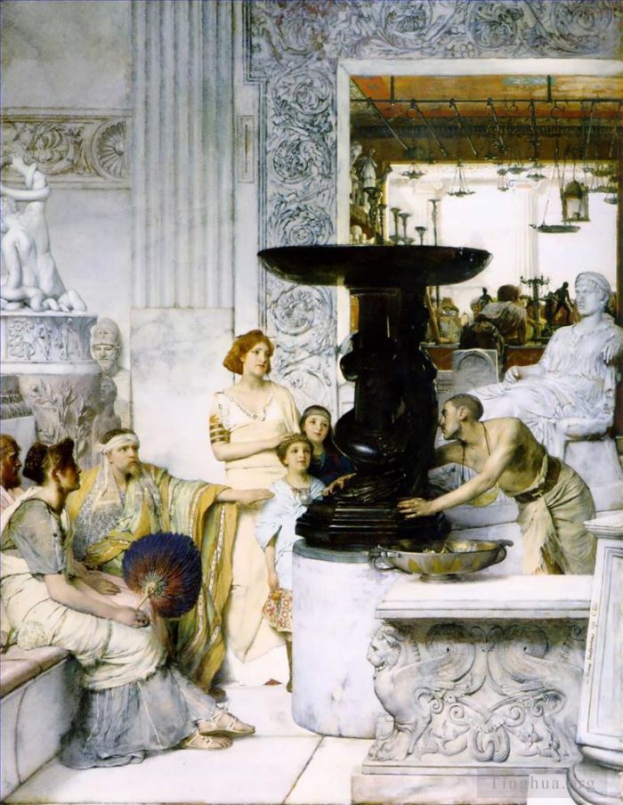 Sir Lawrence Alma-Tadema Ölgemälde - Die Skulpturengalerie