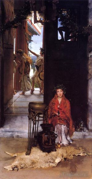 Sir Lawrence Alma-Tadema Werk - Der Weg zum Tempel