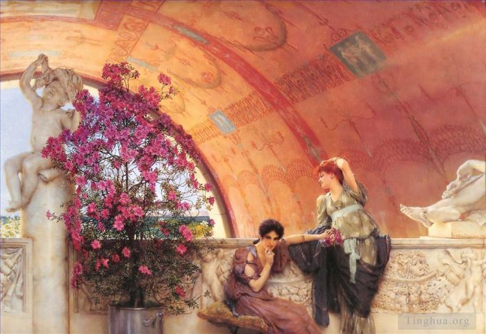 Sir Lawrence Alma-Tadema Ölgemälde - Unbewusste Rivalen