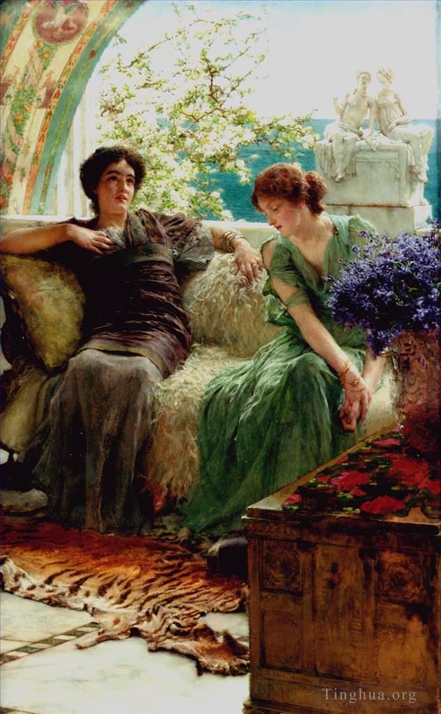 Sir Lawrence Alma-Tadema Ölgemälde - Unerwünschte Vertrauensvorstellungen