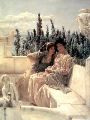 Sir Lawrence Alma-Tadema Werk - Flüsternder Mittag