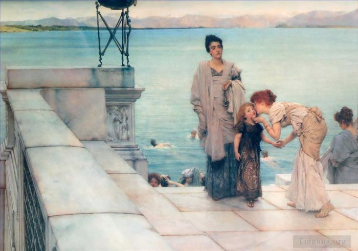 Sir Lawrence Alma-Tadema Ölgemälde - Ein Kuss