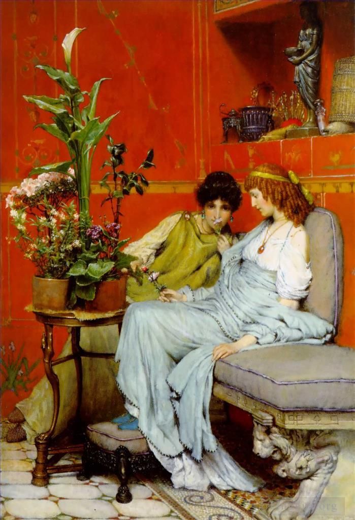 Sir Lawrence Alma-Tadema Ölgemälde - Vertrauen