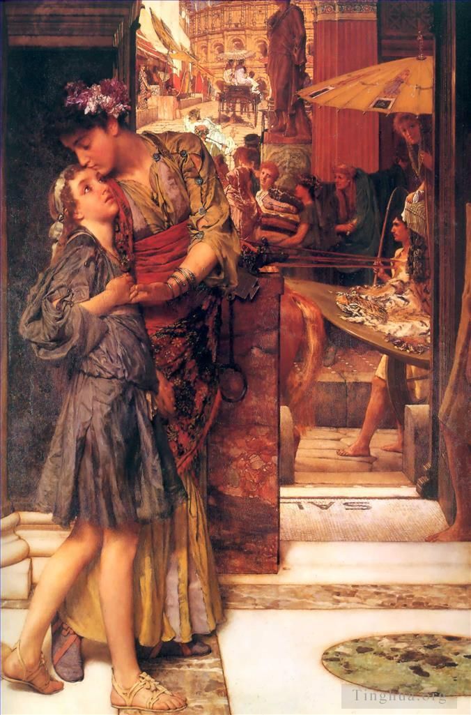 Sir Lawrence Alma-Tadema Ölgemälde - Der Abschiedskuss