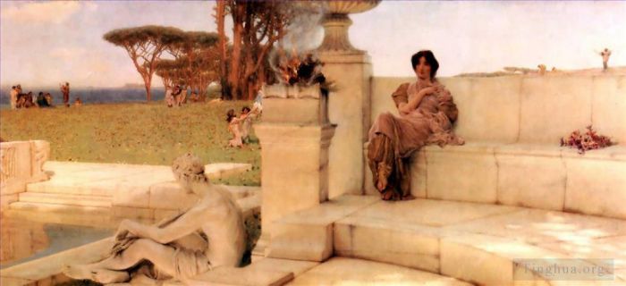 Sir Lawrence Alma-Tadema Ölgemälde - Die Stimme des Frühlings