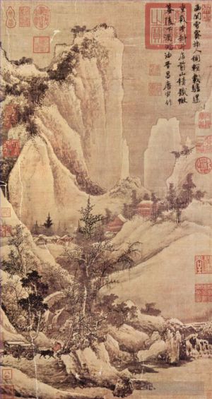 Tang Yin Werk - Schneeräumung auf einem Gebirgspass 1507