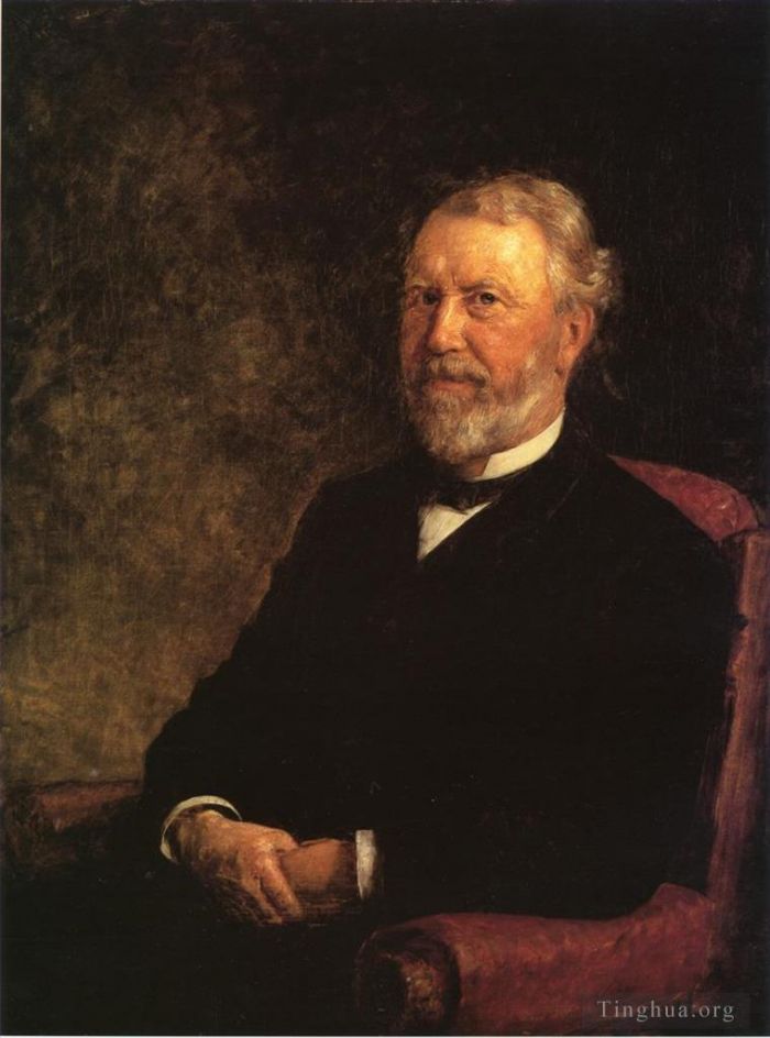 Theodore Clement Steele Ölgemälde - Albert G. Porter, Gouverneur von Indiana, Impressionist