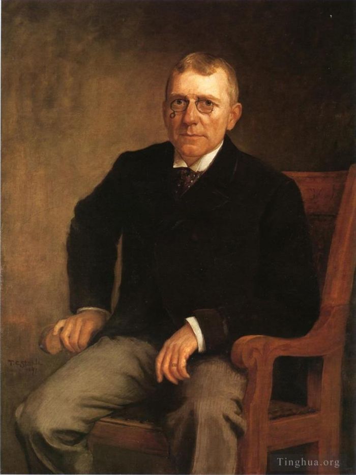 Theodore Clement Steele Ölgemälde - Porträt von James Whitcomb Riley