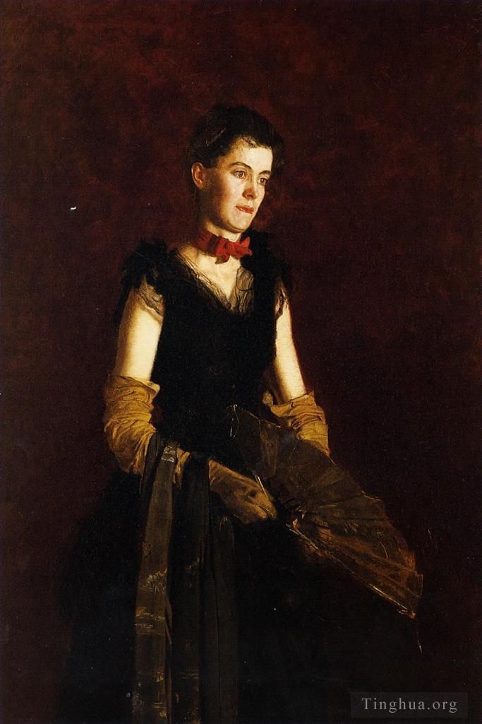 Thomas Cowperthwait Eakins Ölgemälde - Porträt von Letitia Wilson Jordan