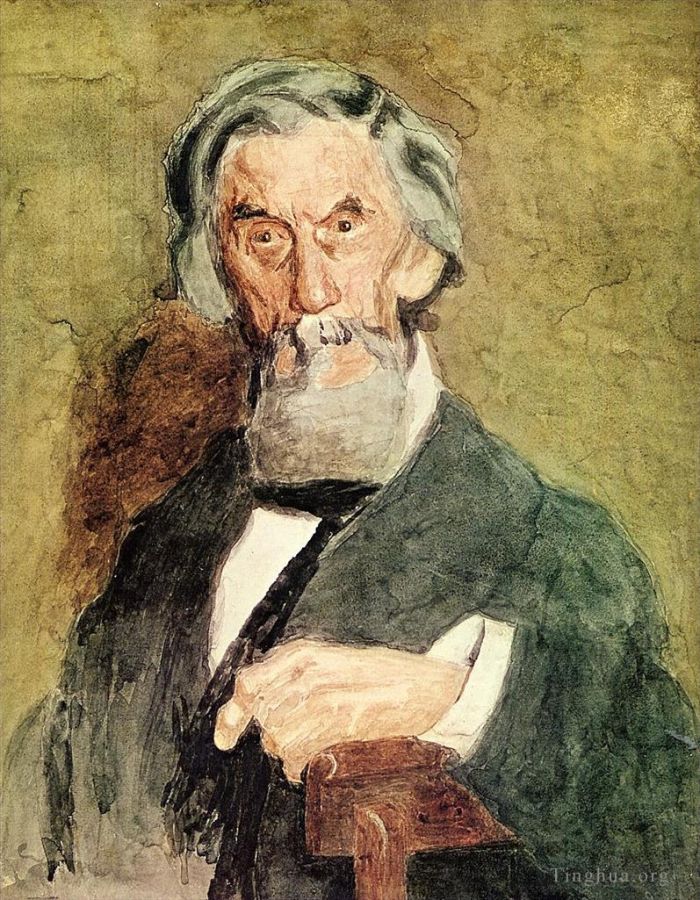 Thomas Cowperthwait Eakins Andere Malerei - Porträt von William H. MacDowell unvollendet