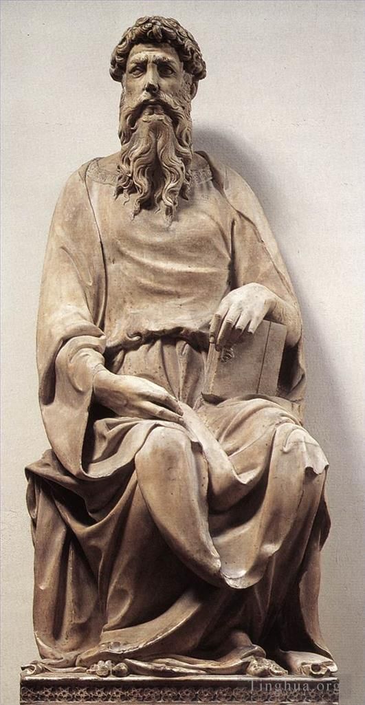 Thomas Cowperthwait Eakins Bildhauerei - DONATELLO Johannes der Evangelist
