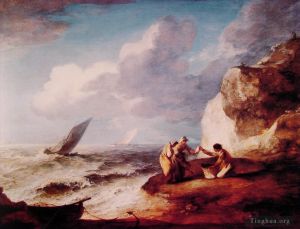 Thomas Gainsborough Werk - Eine felsige Küstenszene