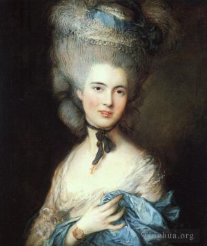 Thomas Gainsborough Werk - Porträt einer Dame in Blau