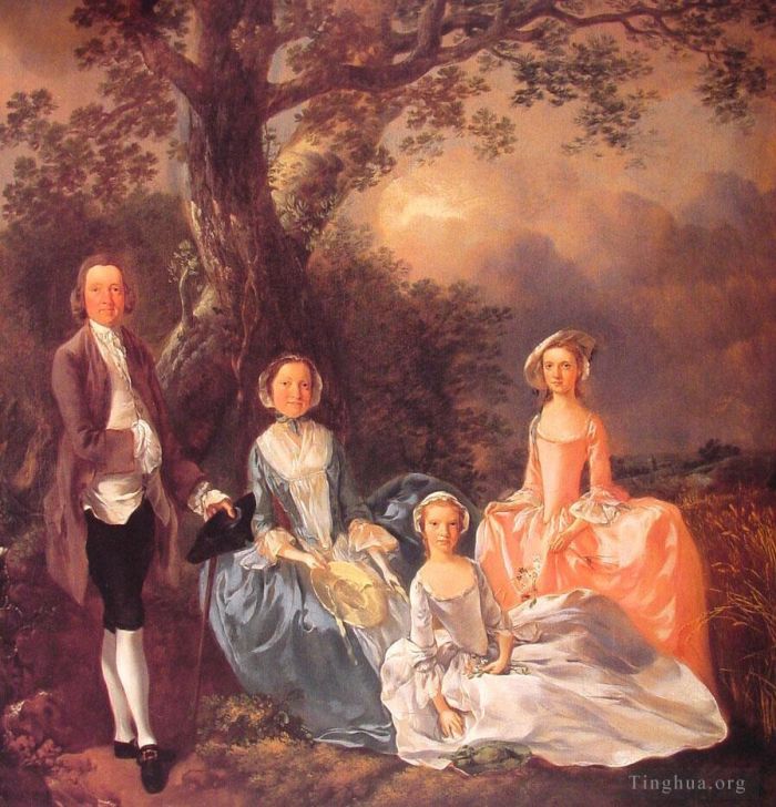 Thomas Gainsborough Ölgemälde - Die Familie Gravenor
