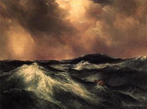Thomas Moran Werk - Das wütende Meer