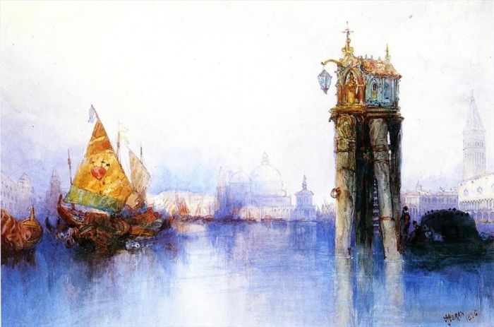 Thomas Moran Andere Malerei - Venezianische Kanalszene