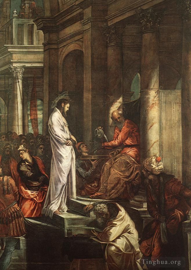 Tintoretto Ölgemälde - Christus vor Pilatus