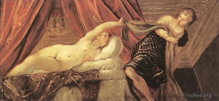 Tintoretto Ölgemälde - Joseph und Potiphars Frau