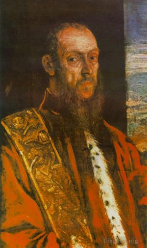 Tintoretto Werk - Porträt von Vincenzo Morosini