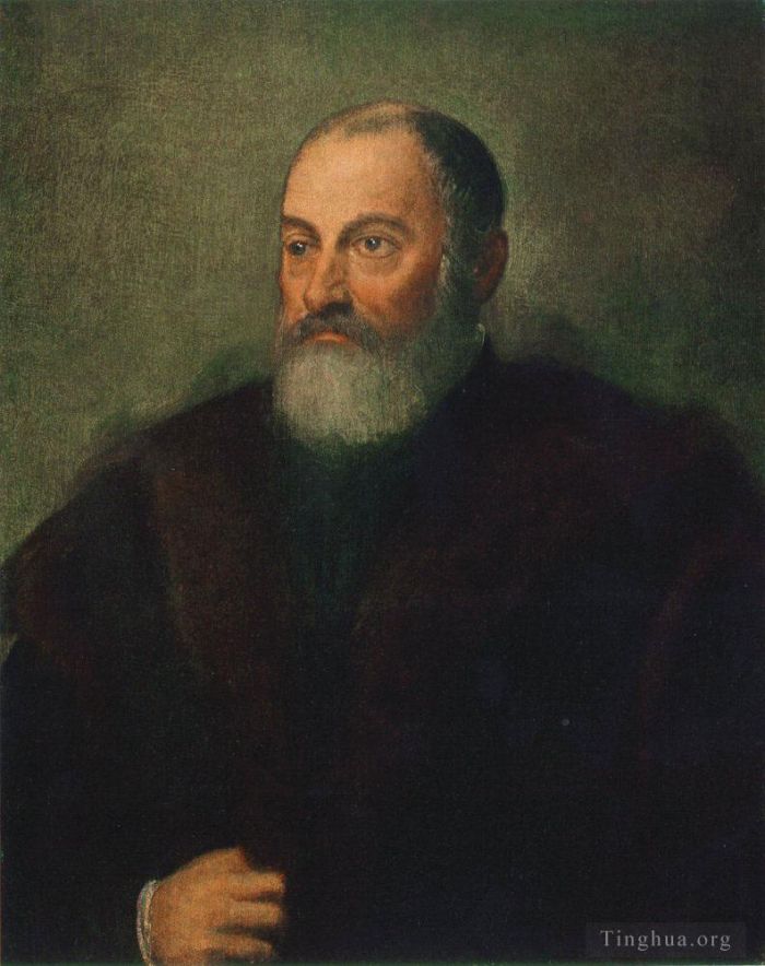 Tintoretto Ölgemälde - Porträt eines Mannes 1560