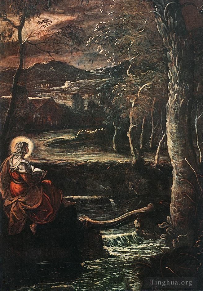 Tintoretto Ölgemälde - Die heilige Maria von Ägypten