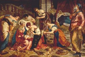 Tintoretto Werk - Die Geburt des Heiligen Johannes des Täufers