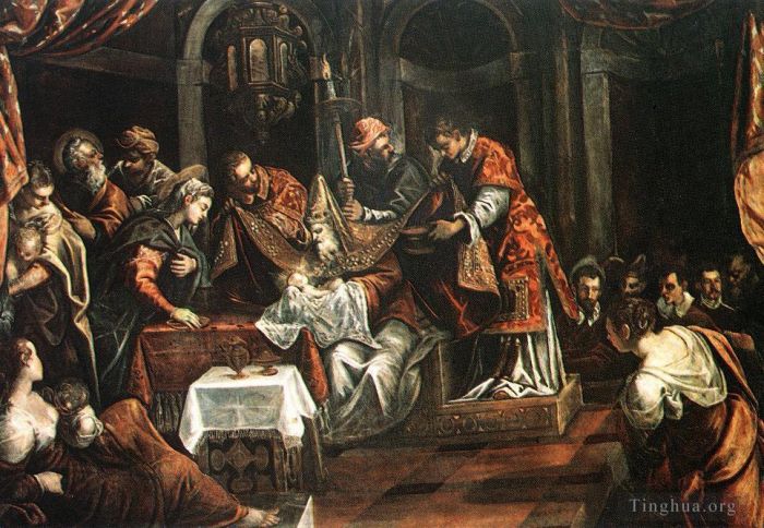 Tintoretto Ölgemälde - Die Beschneidung