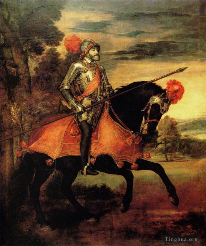 Titian Ölgemälde - Kaiser Karl