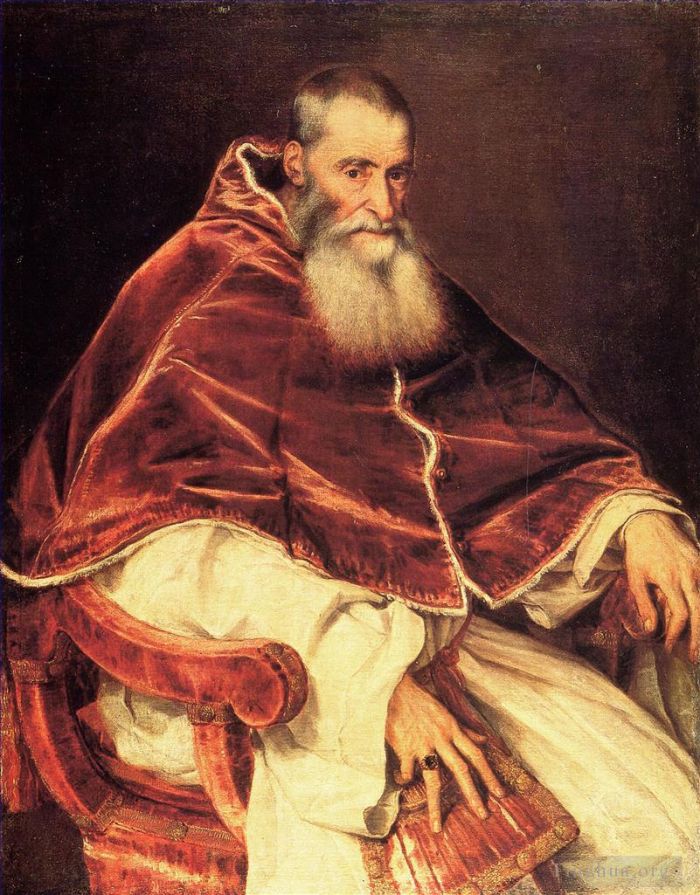 Titian Ölgemälde - Papst Paul