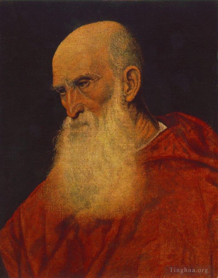 Titian Ölgemälde - Porträt eines alten Mannes Pietro Kardinal Bembo