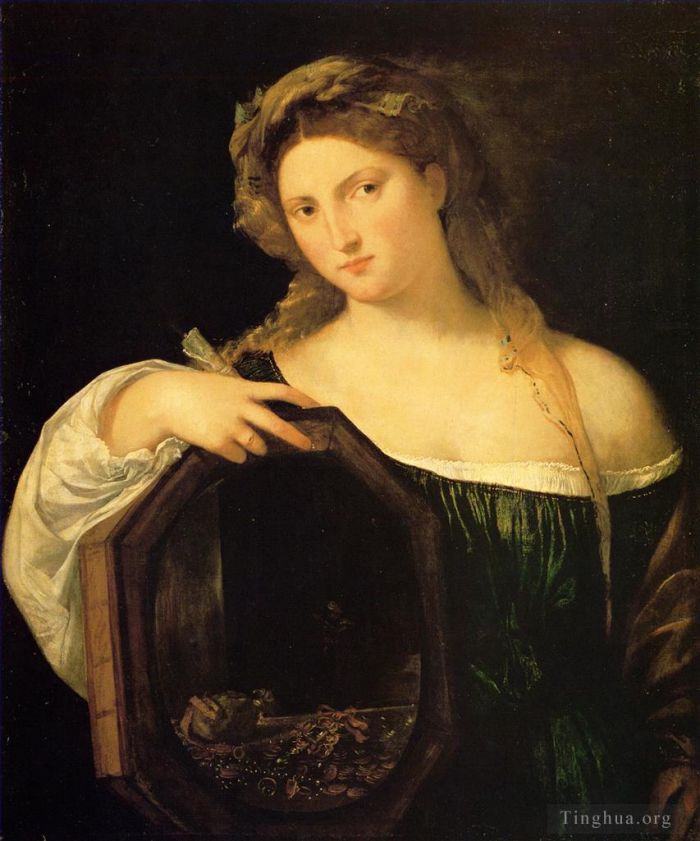 Titian Ölgemälde - Profane Liebe oder Eitelkeit 1514