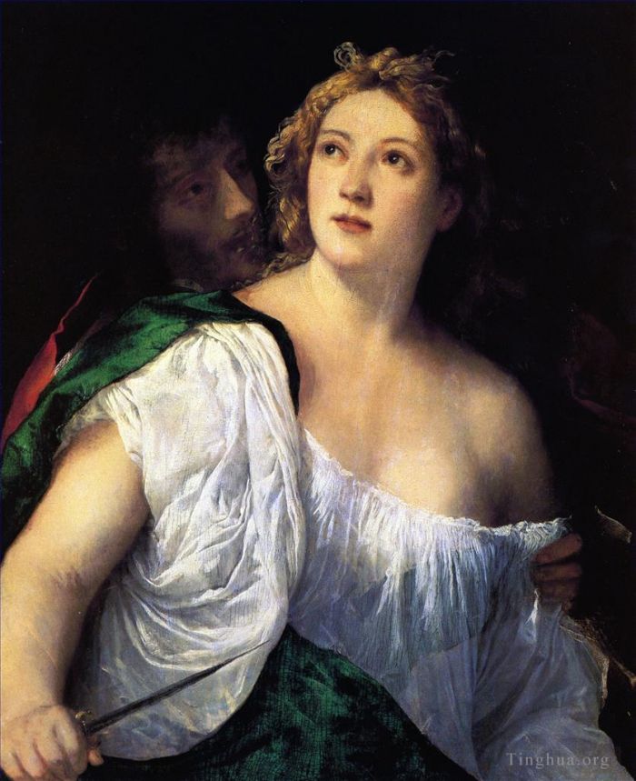 Titian Ölgemälde - Selbstmord der Lucretia 1515
