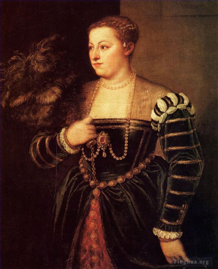 Titian Ölgemälde - Tizians Tochter Lavinia 1560