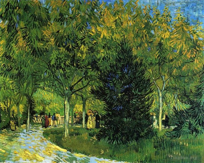Vincent van Gogh Ölgemälde - Allee im Park