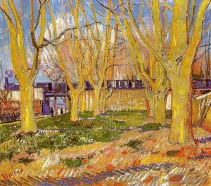 Vincent van Gogh Werk - Platanenallee in der Nähe des Bahnhofs Arles