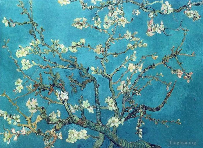 Vincent van Gogh Ölgemälde - Zweige mit Mandelblüte