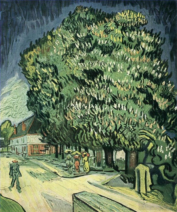 Vincent van Gogh Ölgemälde - Kastanienbäume in Blüte