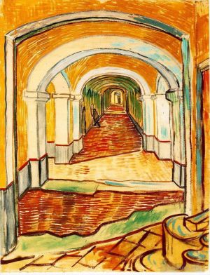 Vincent van Gogh Werk - Korridor in der Anstalt