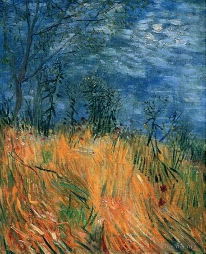 Vincent van Gogh Ölgemälde - Rand eines Weizenfeldes mit Mohnblumen