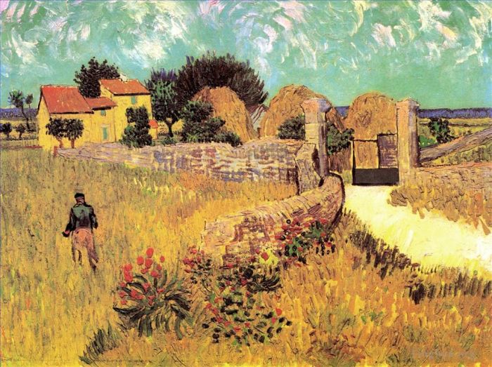 Vincent van Gogh Ölgemälde - Bauernhaus in der Provence