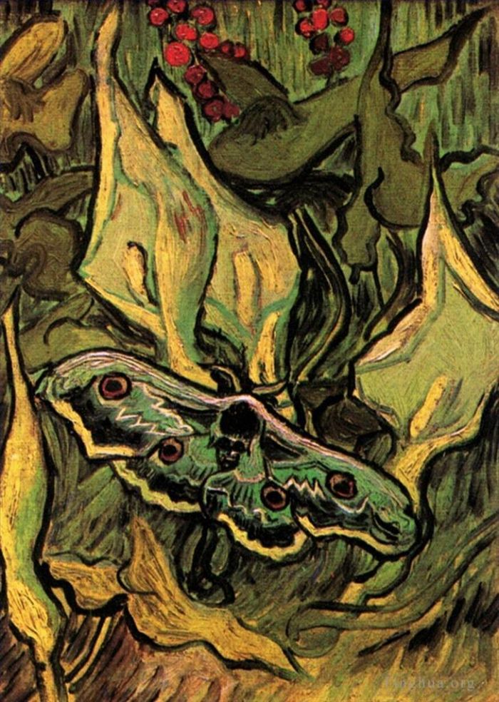 Vincent van Gogh Ölgemälde - Große Pfauenmotte