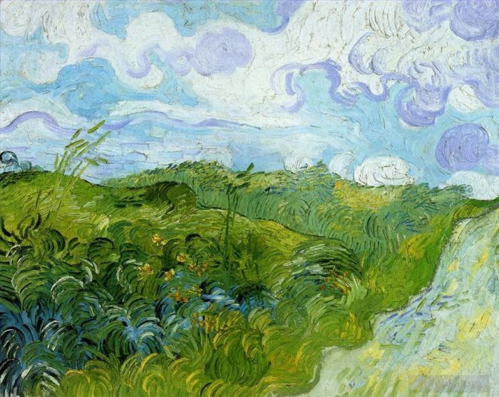 Vincent van Gogh Ölgemälde - Grüne Weizenfelder