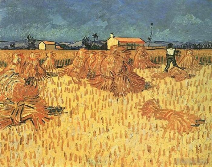 Vincent van Gogh Ölgemälde - Ernte in der Provence