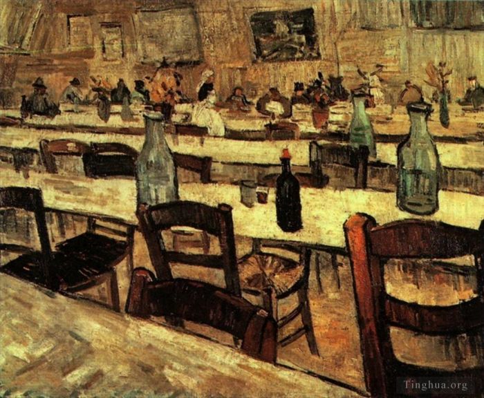 Vincent van Gogh Ölgemälde - Innenraum eines Restaurants in Arles