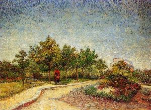 Vincent van Gogh Werk - Spur im Voyer d Argenson Park in Asnieres