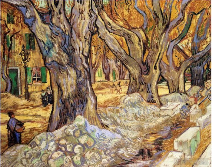 Vincent van Gogh Ölgemälde - Große Platanen