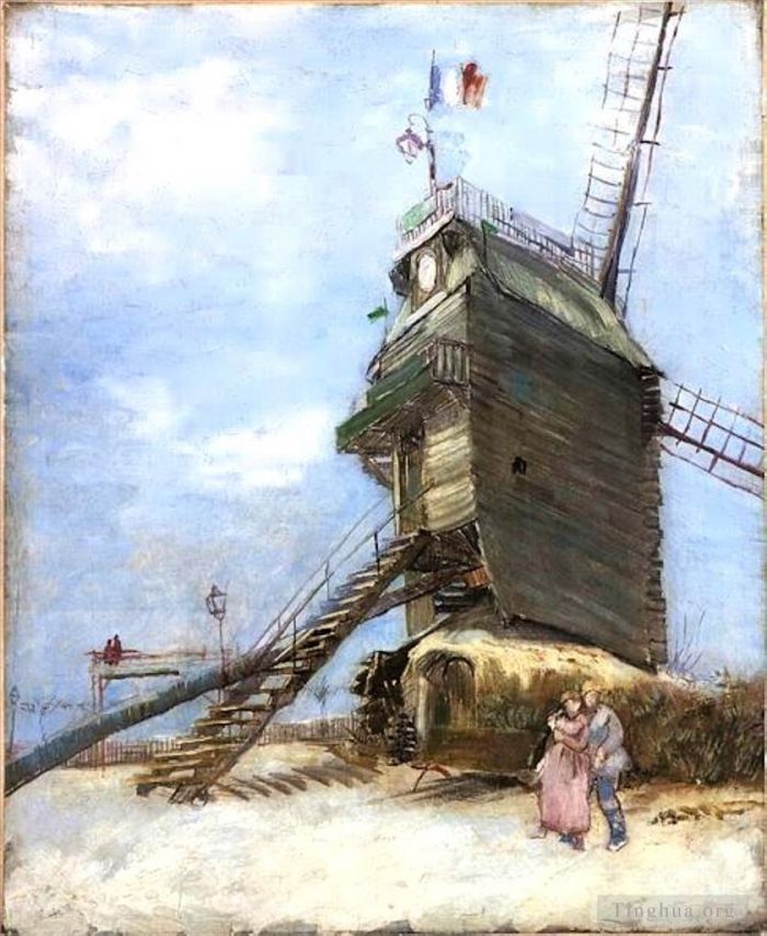 Vincent van Gogh Ölgemälde - Le Moulin de la Galette 4