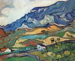 Vincent van Gogh Werk - Berglandschaft Les Alpilles in der Nähe von South Reme